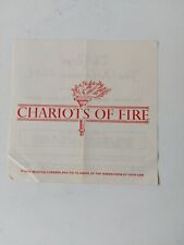 Chariots fire 1981 for sale  WOKINGHAM