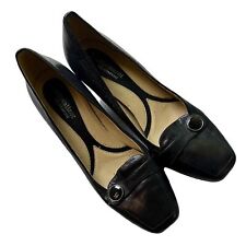 Naturalizer N5 comfort black leather pump heel women 8.5 for sale  Shipping to South Africa