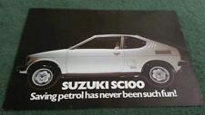 1979 1980 1981 SUZUKI SC100 GX WHIZZKID - UK LEAFLET BROCHURE, gebruikt tweedehands  verschepen naar Netherlands