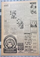 Maio 1969 Concert Ad Jimi Hendrix, Newport Folk, Joe Cocker mais - Página inteira, usado comprar usado  Enviando para Brazil