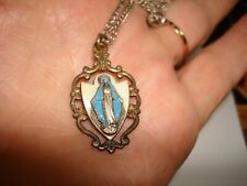 Collar Colgante Cristianismo Perla Santa María 1830 Esmaltado Mabe de Colección segunda mano  Embacar hacia Mexico