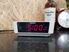 Rádio relógio Philips LED AJ3115/79 AM/FM branco retrô desktop sintonizador doméstico rádio comprar usado  Enviando para Brazil