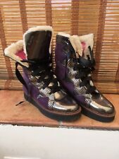 Womens boots purple for sale  MARTOCK