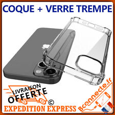 Coque Protection iPhone 11 XR X SE2020 8 7 6Plus Silicone Antichoc +Verre Trempé d'occasion  Strasbourg-