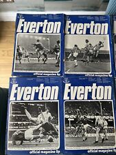 Everton home programmes for sale  GLASGOW