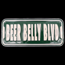 Cerveja Barriga Blvd Street Sign Joke Funny Fat Guy Pot Belly Belt Fivela, usado comprar usado  Enviando para Brazil