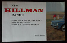 Hillman range brochure for sale  BOURNE