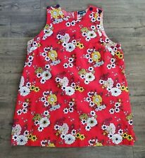 VESTIDO SEM MANGAS VERMELHO MODCLOTH TAMANHO 3X COM Padrão Floral/Detalhe de Botão  comprar usado  Enviando para Brazil