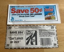 Vtg cereal coupons for sale  Swanzey