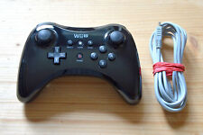 Usado, Wii U - Original Nintendo Wii U Pro Controller in Schwarz inkl. USB-Ladekabel comprar usado  Enviando para Brazil