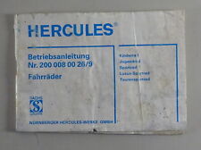 Instrucciones Servicio Hercules Bicicletas comprar usado  Enviando para Brazil
