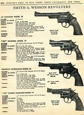 Revólver Smith & Wesson S&W 1962 modelo 29, 27, 28 y 19 anuncio impreso segunda mano  Embacar hacia Argentina