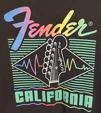 Camiseta masculina preta Fender Guitars California Rock Band tamanho XXL Play Fender comprar usado  Enviando para Brazil