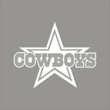 Calcomanía de vinilo de 1 color con logotipo de equipo de la NFL Dallas Cowboys #12 pegatina pared ventana de coche segunda mano  Embacar hacia Mexico