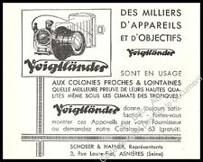 Publicité Voigtlander Appareil Photo Camera vintage print Ad 1931 segunda mano  Embacar hacia Argentina