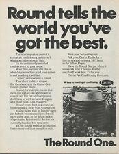 Carrier Central 1971 sistema de aire acondicionado redondo le dice al mundo el mejor anuncio impreso, usado segunda mano  Embacar hacia Argentina