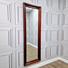 Used, Retro Vintage Solid Wooden Full Length Bevelled Edge Dressing Wall Mirror - Wood for sale  Shipping to South Africa