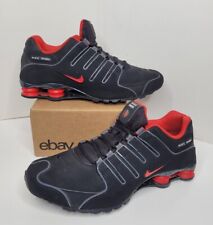 Raro Nike Shox NZ EU Preto Masculino 13 Preto Vermelho Cinza Nubuck 325201-060  comprar usado  Enviando para Brazil