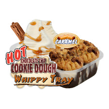 Caramel Hot Cookie Dough Tray Whippy Ice Cream Sticker - Catering Trailer Decal for sale  Shipping to South Africa