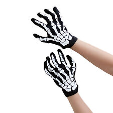 Skelett handschuhe schwarz gebraucht kaufen  Kindelbrück