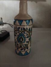 Botella de aceite de oliva de cerámica del mercado mundial turquesa, verde y amarillo  segunda mano  Embacar hacia Mexico