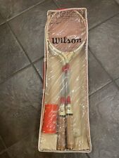 Lote de 4 raquetes de badminton vintage Wilson Zephyr com petecas comprar usado  Enviando para Brazil