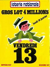 Affiche poster loterie d'occasion  Ouzouer-sur-Loire