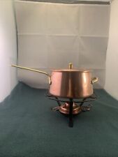 Copper fondue pot for sale  Southborough