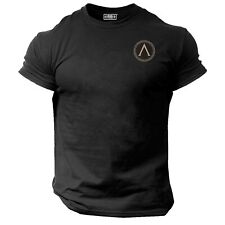 Camiseta Spartan Shield bolso roupas de ginástica musculação treino MMA top comprar usado  Enviando para Brazil