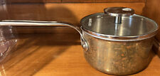 Used, MAUVIEL Copper Sauce Pan with Glass Lid  One Handle France for sale  Shipping to South Africa