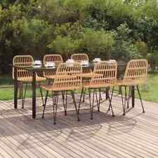 qiangxing 7 Piece Patio Dining Set  Dining Table Set Patio Table and Chairs Q6M1, used for sale  Shipping to South Africa