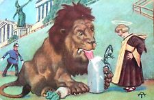 Postcard Munich Albin Tippmann Theresienwiese lion monk gendarm Bavaria 1943 RRR for sale  Shipping to South Africa