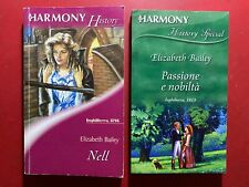 Elizabeth BAILEY Lotto 2 Libri Harmony History NELL + PASSIONE E NOBILTA' usato  Bologna