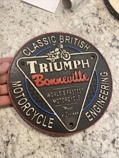 Triumph motorcycle sign for sale  Brookings