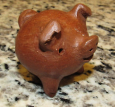 Figura de figura de cerdo de arcilla de 3 patas Chanchito - buena suerte abundancia y felicidad segunda mano  Embacar hacia Argentina