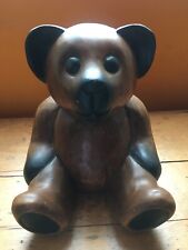 Carved wooden teddy for sale  HASTINGS