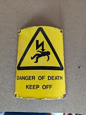 Vintage electricity sign for sale  BARNSTAPLE