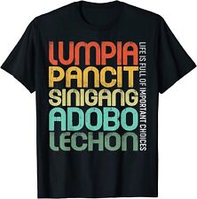 NUEVA Camiseta Filipino Filipino Food Lumpia Pancit Sinigang Adobo Lechon S-3XL segunda mano  Embacar hacia Argentina