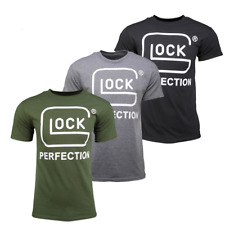 NOVA camiseta masculina Glock logotipo grande 17 19 pequena-3X preta, cinza esporte, verde OD  comprar usado  Enviando para Brazil