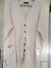 Used, HAMPSTEAD BAZAAR lightweight jacket  70% linen 30% cotton one size for sale  Shipping to South Africa
