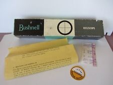 Vtg 1965 Bushnell Banner Riflescope 4X Crosshair *EMPTY BOX ONLY w Papers + Tag  for sale  Shipping to South Africa