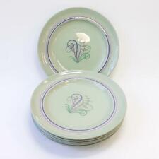 Spode Flemish Green Moondrop 7.5-inch Side Plates x6 Green w/ Floral Design for sale  WINSFORD