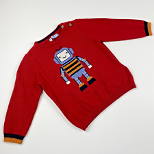 Used, Mayoral Toddler Boys 9M 74cm Robot Red Knitted Pullover Long Sleeve Sweater NWT for sale  Shipping to South Africa