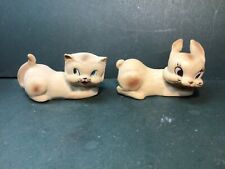 Vintage 1960's Rubber toys, rabbit, cat, Hungerford??? Good condition for sale  Shipping to South Africa