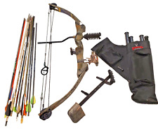 Browning Micro Midas Compound Bow Cobra Sights 10 Arrows Bohning Quiver 24" Draw, used for sale  Shipping to South Africa