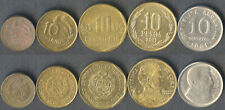 Argentina 1951 Peru 5 Centavos 1971 10 Centavos 1975 2016 Chile 10 Pesos 2011 segunda mano  Embacar hacia Mexico