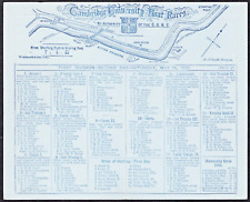 1881 Cambridge University Boat Club Races cartão fixo com mapa do curso de remo comprar usado  Enviando para Brazil