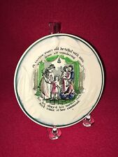 Placa infantil Staffordshire lema religioso em relevo sino azul trigo Ca. 1835 comprar usado  Enviando para Brazil