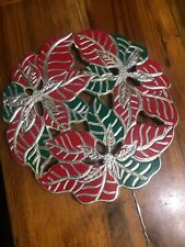 Christmas poinsettia silver for sale  King George