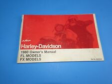 Harley Davidson 1980 modelos FL y FX guía de operadores libro manual segunda mano  Embacar hacia Mexico